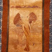 Elefante in fibra di banana 28x19