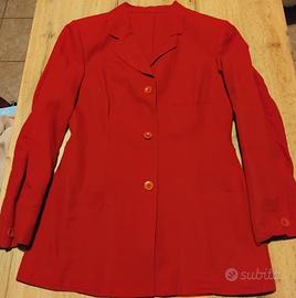 giacca rossa lino