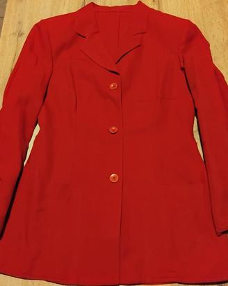 giacca rossa lino