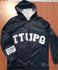 Giubbino leggero con zip e cappuccio  Tg M