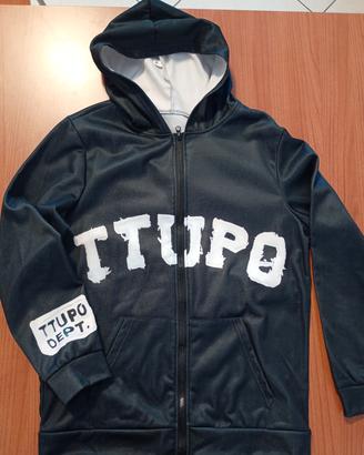 Giubbino leggero con zip e cappuccio  Tg M