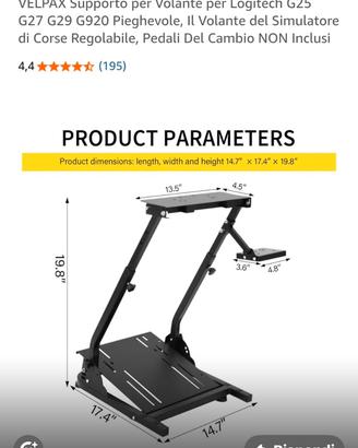 Supporto per volante