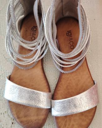 scarpe argento, Igi & Co, misura 37