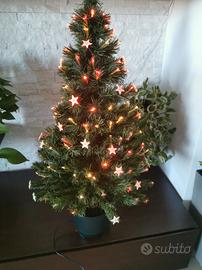 albero di natale a fibre ottiche