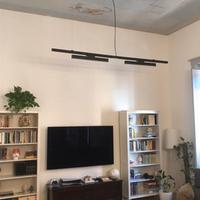 Barra luminosa a sospensione con due binari LED