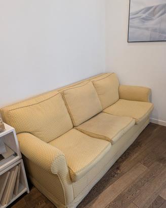Divano letto 3 posti giallo