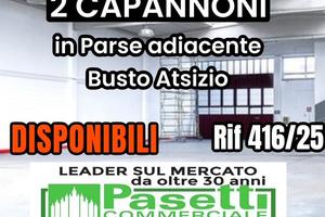 2 CAPANNONI in paese adiacente a Busto Arsizio