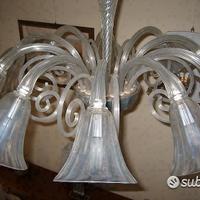 1930/40 Lampadario 10 luci di Venini ( Murano)