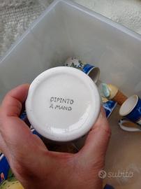 Set Cucina in Ceramica Dipinta a Mano