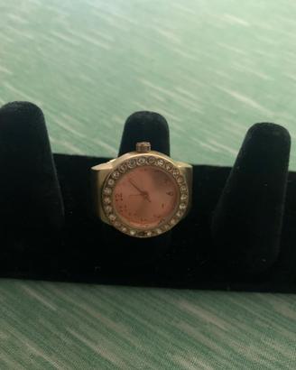 Anello orologio oro rosa