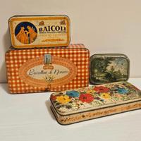 Scatole di latta vintage