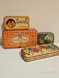Scatole di latta vintage