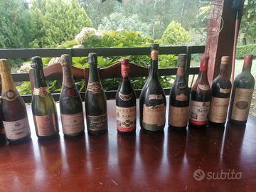 bottiglie di vino di varia tipologia  ed annate