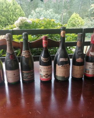 bottiglie di vino di varia tipologia  ed annate