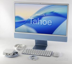 Apple iMac 24 M1 2021 Azzurro completo