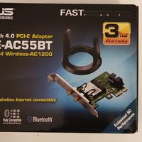 ASUS PCE-AC55BT Scheda WiFi AC1200 + Bluetooth