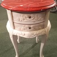 VECCHIO COMODINO VINTAGE CON 2 CASSETTINI SHALBY