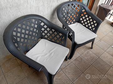 set sedie giardino