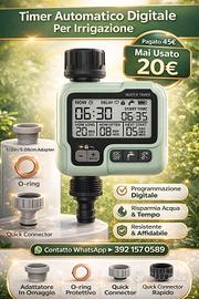  Timer Irrigazione Digitale Automatico STAGNO