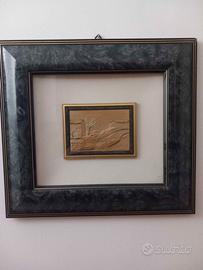 Quadro in argento 925/1000, paesaggistico