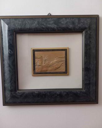 Quadro in argento 925/1000, paesaggistico