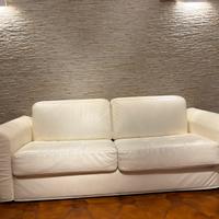 Divano letto in vera pelle - Made in Italy