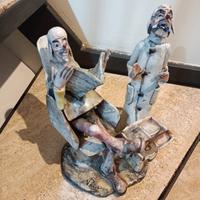 Statuetta scultura antica "Dal Barbiere" by Vacili