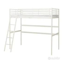 Letto a soppalco Ikea Svarta + materasso nuovo