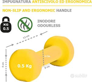 PESI - MANUBRI IN NEOPROPENE DA 0,5 KG