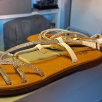 sandali bassi bianco n.36