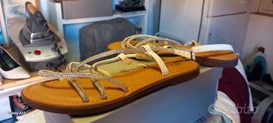 sandali bassi bianco n.36