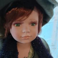 bambola ceramica da collezione 