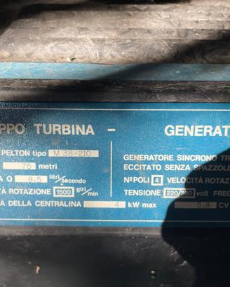 Turbina Idroelettrica Pelton