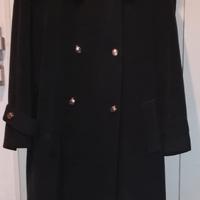 Cappotto elegante donna caldo loden con cappuccio