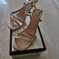 Sandali donna con tacco DLY Italia color albicocca