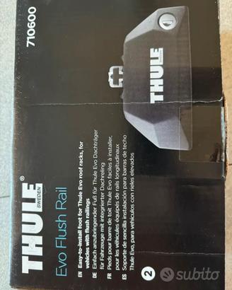Thule. Piedini + kit montaggio barre tetto. Nissan