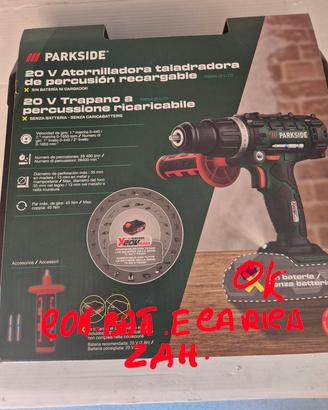 TRAPANO A PERCUSSIONE 20 VOLT PARKSIDE 