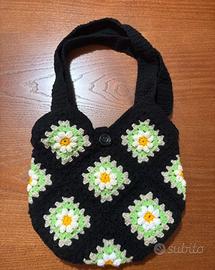Borsa in lana fatta a mano
