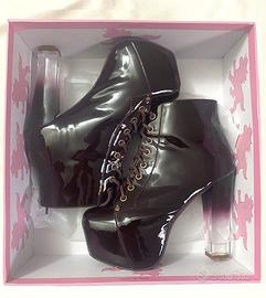 SCARPE JEFFREY CAMPBELL LUCITE DARK WINE - TG.38