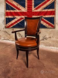 Poltrona Chester Chesterfield in cuoio inglese 