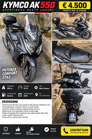 Kymco AK 550 2018 – Accessoriato – Bauletto GIVI