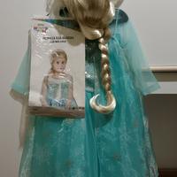 Frozen vestito e parrucca