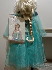 Frozen vestito e parrucca