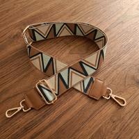 Tracolla Borsa Ricamata 126cm - Moschettoni Oro