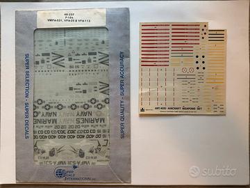 Decals Per Modellismo Aereomobile tipo F18 - 1/48