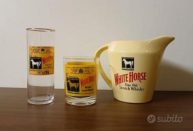White Horse Whisky brocca e bicchieri