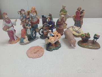 14 pastore in terracotta x presepe