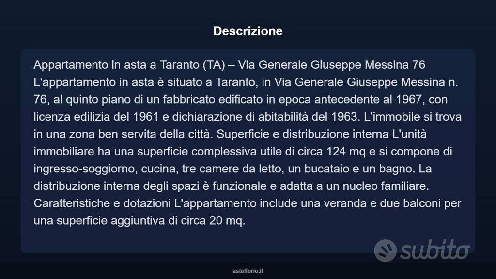 Appartamento – Taranto - Vista 4