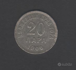 Montenegro 20 para 1906
