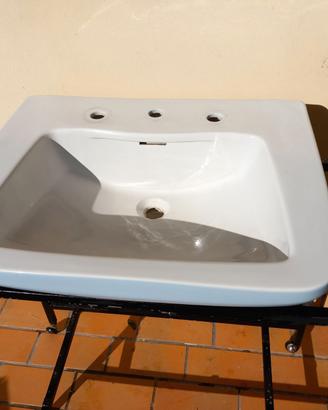 Lavandino lavabo sospeso, in ceramica, raffinato e